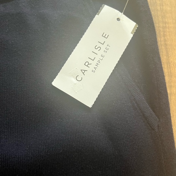 $328 PER SE by CARLISLE Cashmere Blend Knit Jogger Drawstring Pants Ankle Zip M - Picture 12 of 14